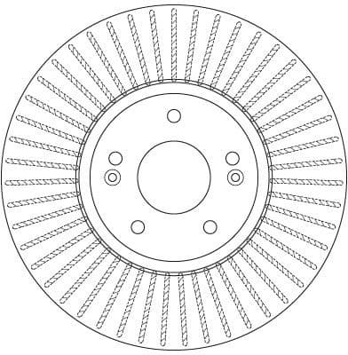 Brake discs kit front (2pcs), Top Quality DF6222 - image 2