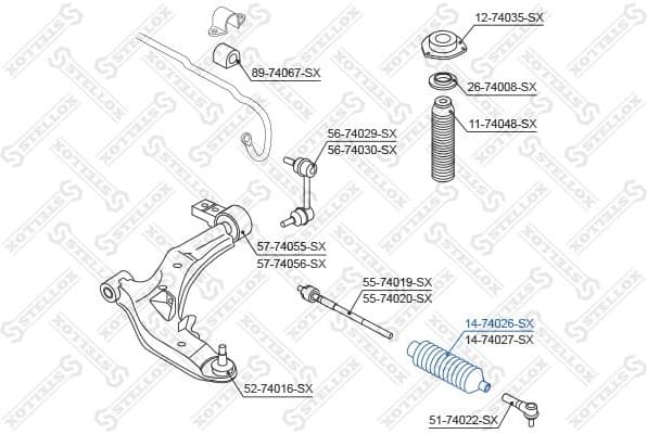 Bellow, steering 14-74026-SX - image 2