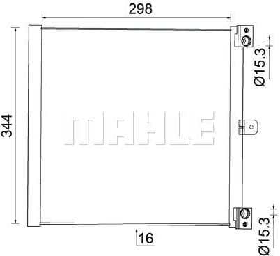 Condenser, air conditioning BEHR AC 948 000S