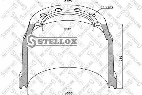 Brake Drum 85-00192-SX