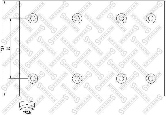 Brake Lining Kit, drum brake 85-00913-SX