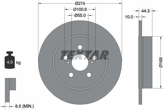 Brake Disc PRO 92333703
