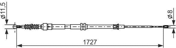 Cable Pull, parking brake 1987482872