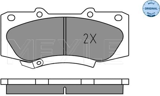 Brake Pad Set, disc brake MEYLE-ORIGINAL: True to OE. 025 252 0917 - image 2