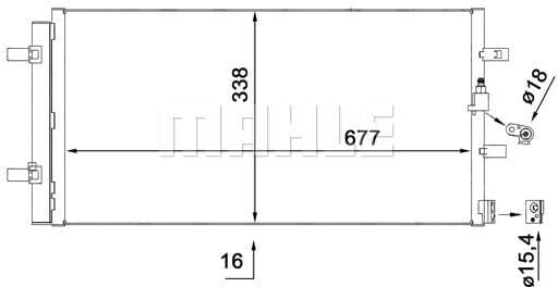 Condenser, air conditioning BEHR AC 102 000S