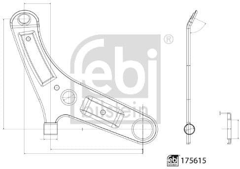 Control/Trailing Arm, wheel suspension 175615 - image 2