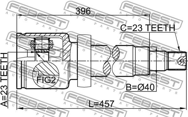 Joint Kit, drive shaft 2111-CB316RH - image 2