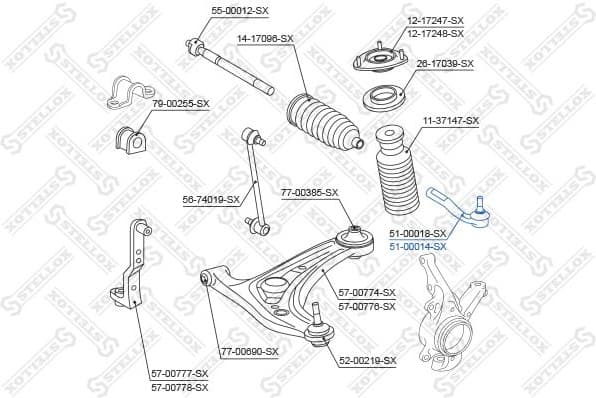Tie Rod End 51-00014-SX