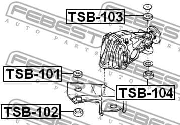 Mounting, differential TSB-102 - image 2