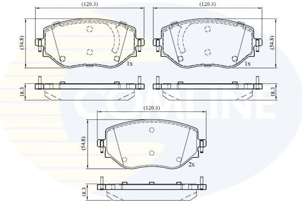 Brake Pad Set, disc brake CBP02774