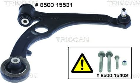 Control/Trailing Arm, wheel suspension 8500 15531