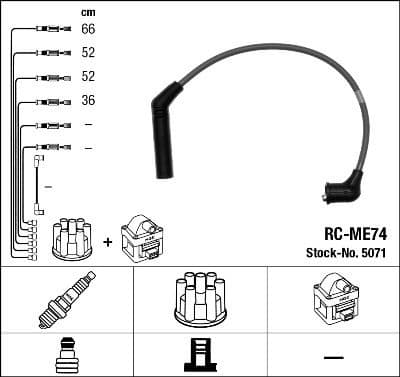 Ignition Cable Kit RC-ME74