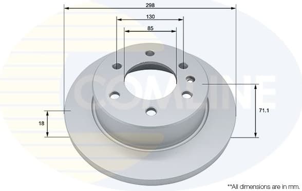 Brake Disc COATED ADC4077