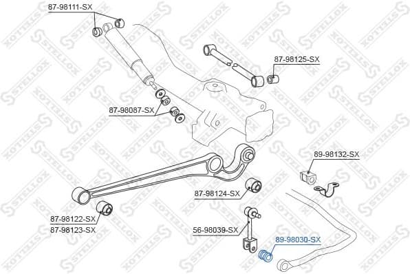 Mounting, stabiliser bar 89-98030-SX - image 2