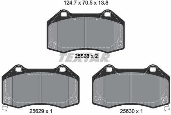 Brake Pad Set, disc brake Q+ 2552803