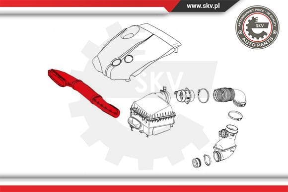 Intake Hose, air filter 43SKV909 - image 4