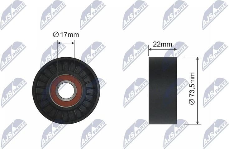 Deflection Pulley/Guide Pulley, V-belt RNK-AU-053