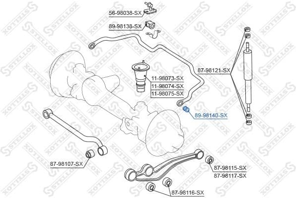 Mounting, stabiliser bar 89-98140-SX - image 2