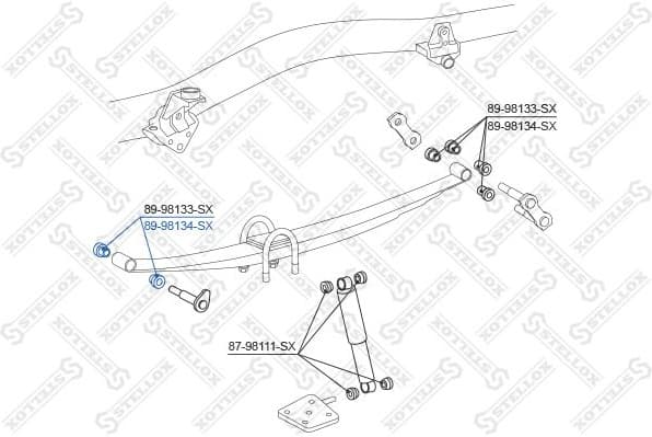 Bushing, leaf spring 89-98134-SX