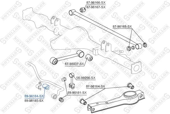 Mounting, stabiliser bar 89-98184-SX - image 2