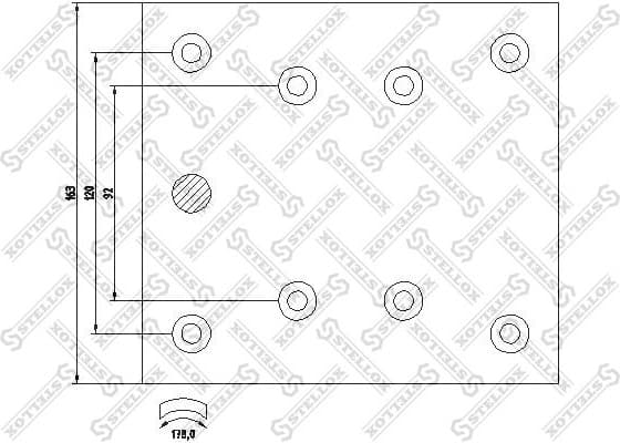 Brake Lining Kit, drum brake 85-01007-SX