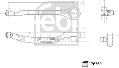 Control/Trailing Arm, wheel suspension 176369