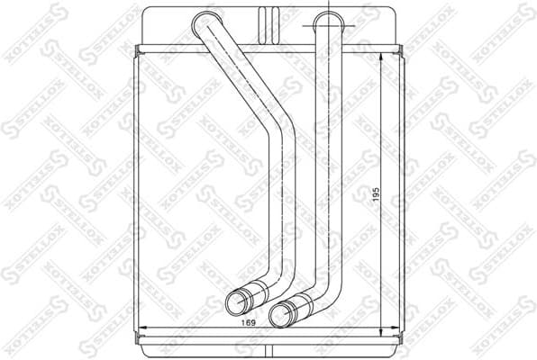 Heat Exchanger, interior heating 10-35224-SX
