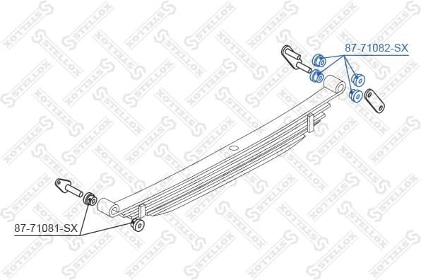 Bushing, leaf spring 87-71082-SX - image 2