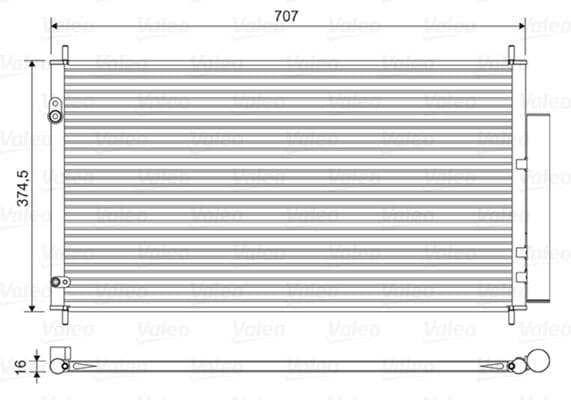 Condenser, air conditioning 822606