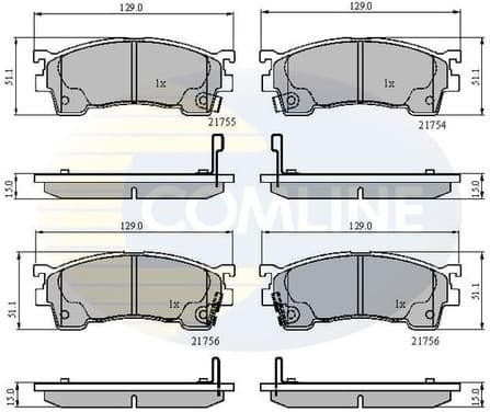 Brake Pad Set, disc brake CBP3510