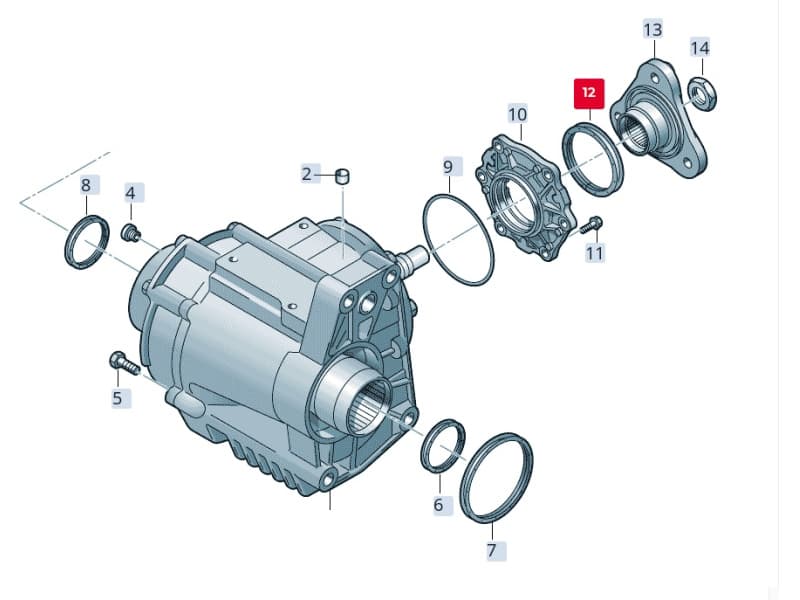 Seal gear box selector 010 36282B
