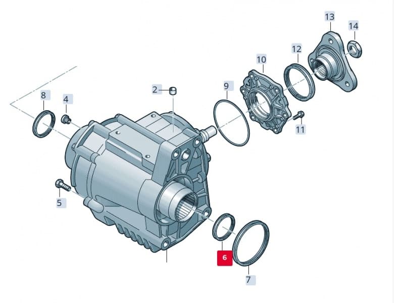 Seal transfer case 493 58040 - image 2
