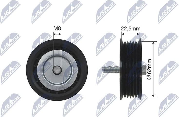 Deflection Pulley/Guide Pulley, V-belt RNK-ME-025