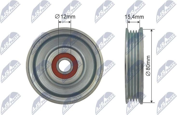 Tensioner Pulley, V-ribbed belt RNK-NS-043