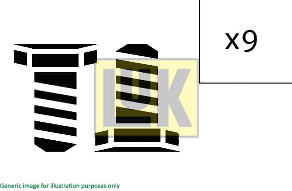 Screw Set, flywheel 411001510