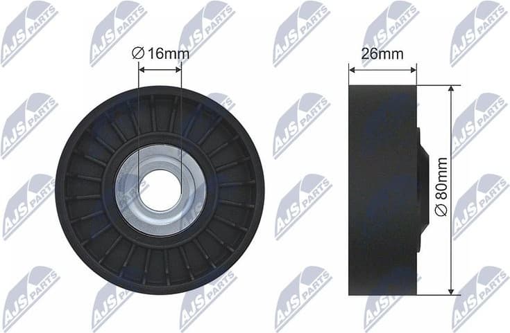 Deflection Pulley/Guide Pulley, V-belt RNK-ME-021