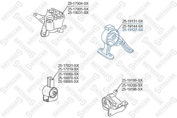Mounting, engine 25-19127-SX