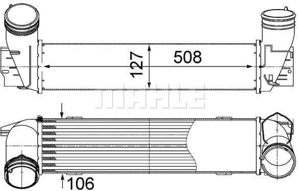 Charge Air Cooler BEHR CI 490 000S
