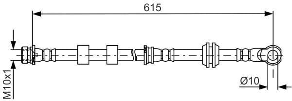 Brake Hose 1 987 481 842 - image 5