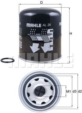 Air Dryer Cartridge, compressed-air system AL26