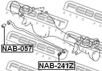 Mounting, control/trailing arm NAB-241Z - image 2