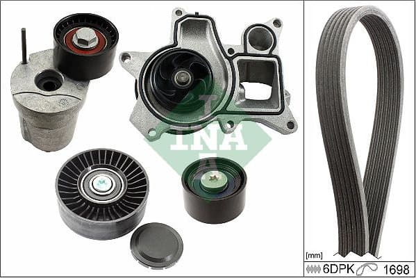Water Pump + V-ribbed Belt Kit 529 0369 30
