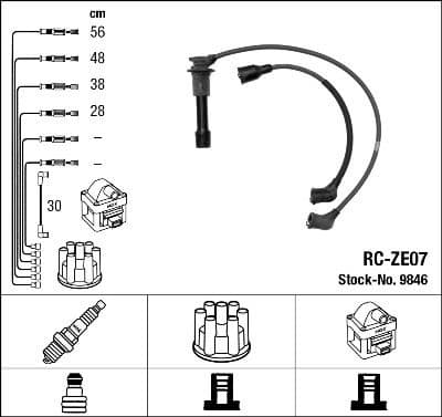 Ignition Cable Kit RC-ZE07