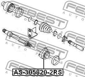 Bearing, drive shaft AS-305820-2RS - image 2