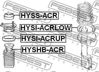 Suspension Strut Support Mount HYSS-ACR - image 2