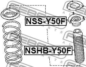 Suspension Strut Support Mount NSS-Y50F - image 2