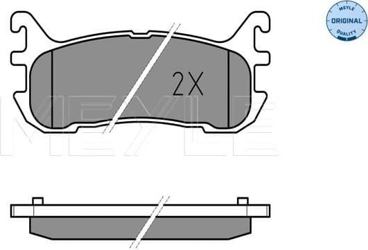 Brake Pad Set, disc brake MEYLE-ORIGINAL: True to OE. 025 233 8713/W - image 2