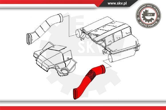 Intake Hose, air filter 43SKV908 - image 4