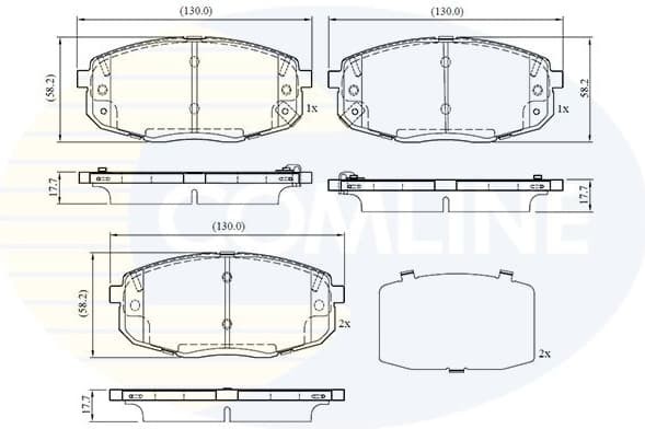 Brake Pad Set, disc brake CBP32759