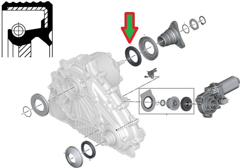 Seal transfer case 010 35173B